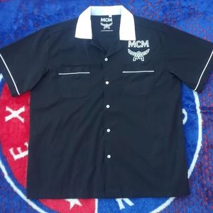 MCM Button Down Short Sleeve Shirt